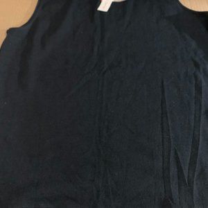 Croft & Barrow Stretch New Black X-Large Sleeveless Top